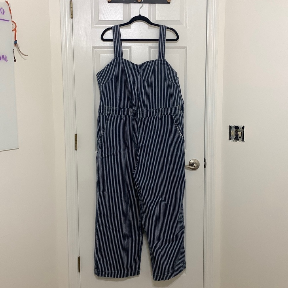 Universal Thread striped denim jumpsuit